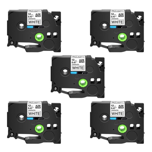 GREENCYCLE 5 Pack Compatible Label Tape Replacement For Brother P-Touch TZe-231 TZ231 TZe231 Black On White 12mm (0.47" 26.2ft)Standard Laminated Tapes Use In Ptouch PT-H100 PT-D210 PT-D600 - Foto 2