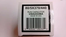 AmRad Round Run Capacitor 80/5 MFD 370/440 VAC USA2222BA