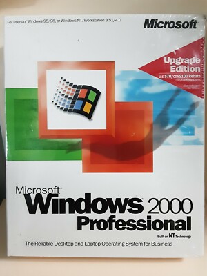 Microsoft Windows 2000 Professional Upgrade Edition _ Retail Box