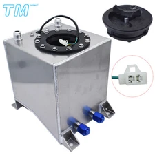 2.5 Gallon 9.5L Fuel Cell Tank Racing Drift W/ Level Sender Aluminum Polished