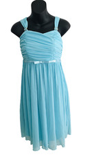 Speechless Girls Dress Size 16 Blue Lace Sleeveless Full Lined Formal Party Prom