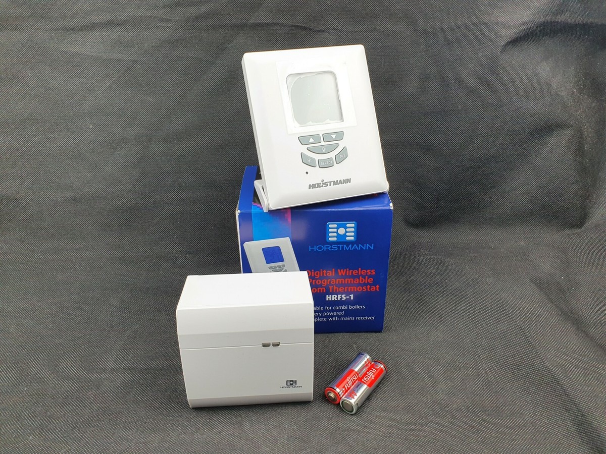 Horstmann HRFS-1 Wireless RF Digital Programmable Room Thermostat u0026amp;  Receiver | eBay