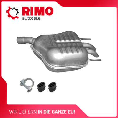 Saab 9-3 1.8 2.0 + 1.8 2.0 BioPower (2002-2012) Endschalldämpfer Mit Montagesatz