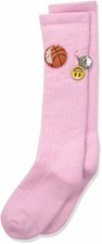 Thorlos Junior's Express Yourself Basketball Over The Calf Socks, Pink, Small