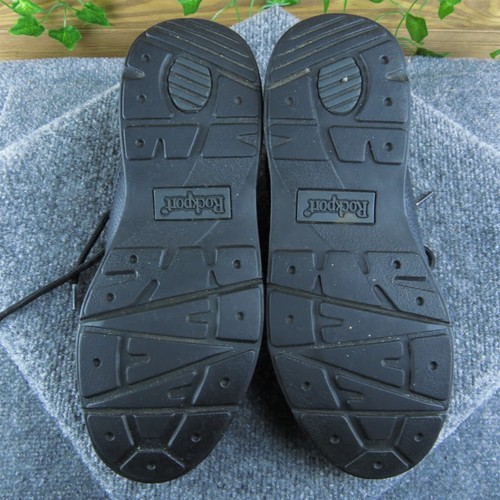 Rockport Men Sneaker Shoes Size 10.5 Medium Black Leather Lace Up - Imagen 8 de 10