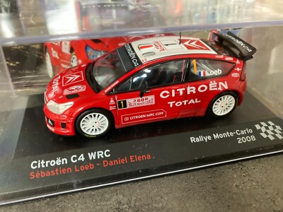 Peugeot Ion Modèle Réduit CITROËN C4 WRC #1 Tour De Corse 2008 (Loeb/Elena) - Ixo/Altaya 1/43 C4 Wrc Tour De Corse 2008