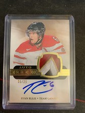 2018-19 The Cup Ryan Ellis Team Canada Juniors Rookie Tribute Auto Relic 5/25