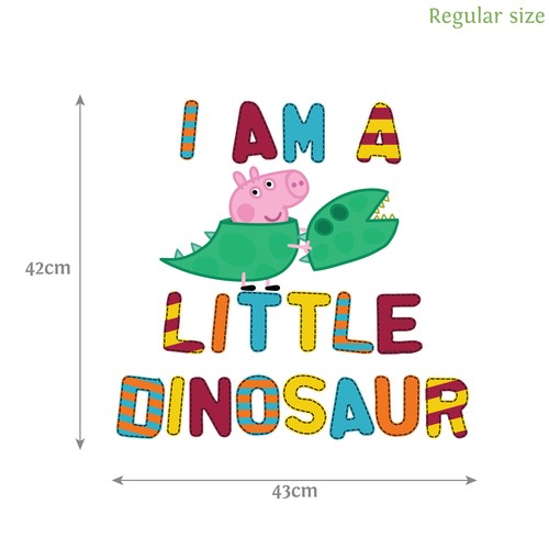 Pegatina de pared oficial George is a little dinosaurio | gama oficial Peppa Pig - Imagen 4 de 11