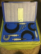 New In Case 4 Pc. Micrometer Caliper Set