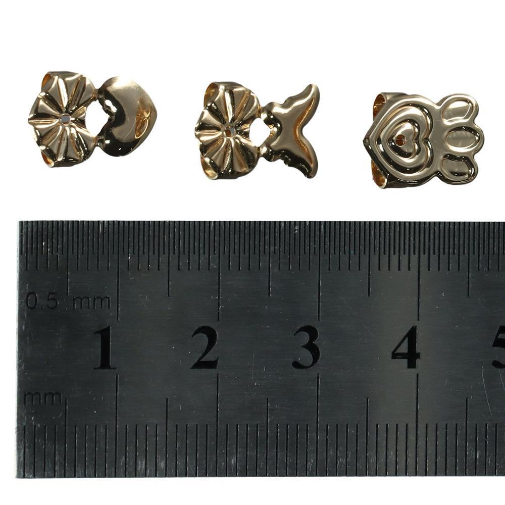 6 Pairs Crown Earring Lifters HeartShaped Adjustable for Ear Stud