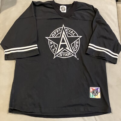 Vintage 1995- All Star Cafe - New York - Black Short Sleeve- USA Made T Shirt- L