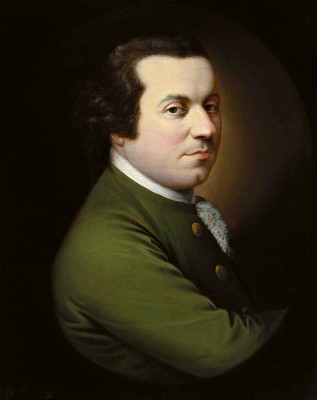 Henry Benbridge ''Portrait Of Jonathan Potts'' Black Artwork PAPER or CANVAS