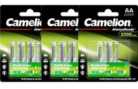 10 X Camelion Always Ready Akku Aa Mignon HR6 1,2V Nimh 2300Mah Bl