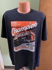 Chase Elliott # 9 Nascar One Sided 2020  Champion Men's Black Shirt Large