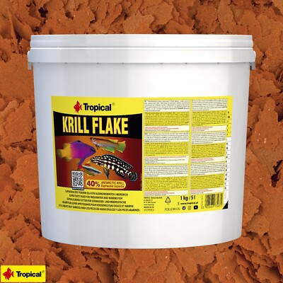 Tropical Krill Flake 5L Fischfutter Flockenfutter Aquarium Zierfischfutter