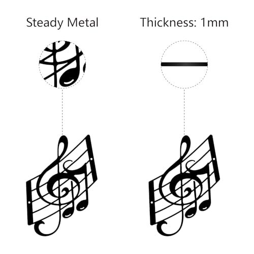 Music Notes Metal Wall Art Decor Musical Note Wall Hanging Plaques