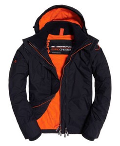Herren Jacke Winddicht Benzin Zu Mantel Arktischen Details Orange Superdry Kapuze POZkXui
