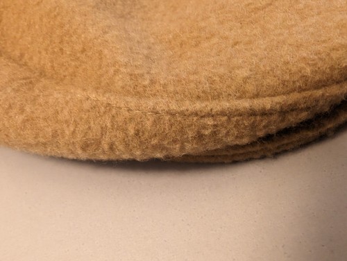 Vtg Pendleton Driving Cap - Men's MEDIUM - Brown Tan Wool USA Newsboy Cabbie Hat - 第 11/23 張圖片
