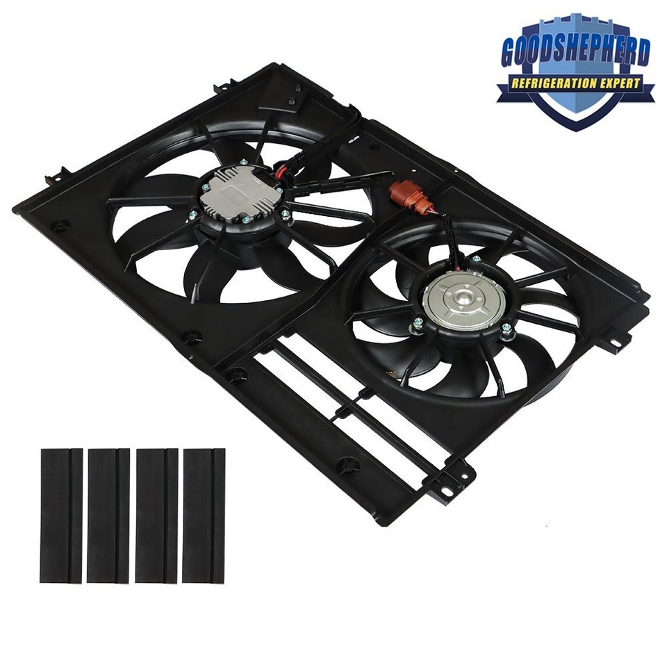 6 In Radiator Fan Radiator Cooling Fan For 2005-2016 VW Jetta & 2006-2018 Passat - Dual Fan Assembly With 1 Year Warranty 1K0959455EA Replacement - Foto 9