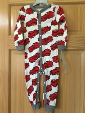 New Carter's 1-Piece Firetruck Snug Fit Cotton Footless Pajama PJs Boy Sleeper