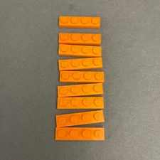 Lego 3710 Orange Replacement Parts Pieces Lot of 9