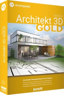 Architekt 3D 22 GOLD für Win  1-PC / Dauerlizenz Key (ESD) EAN 4023126124401