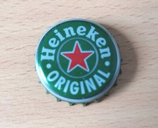 Capsule de bière HEINEKEN ORIGINAL verte grise et rouge