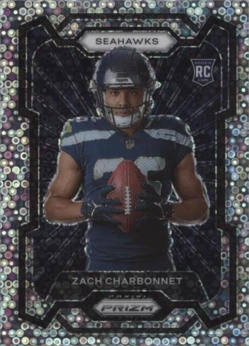 2023 Panini Prizm - Rookie Variation Zach Charbonnet #314 No Huddle Prizm (RC)