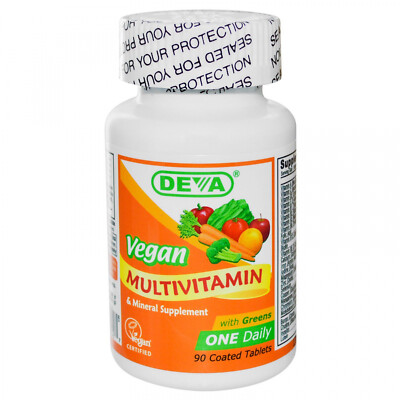 Deva, Vegan, Multivitamin And Mineral Supplement, 90 Coated Tablets