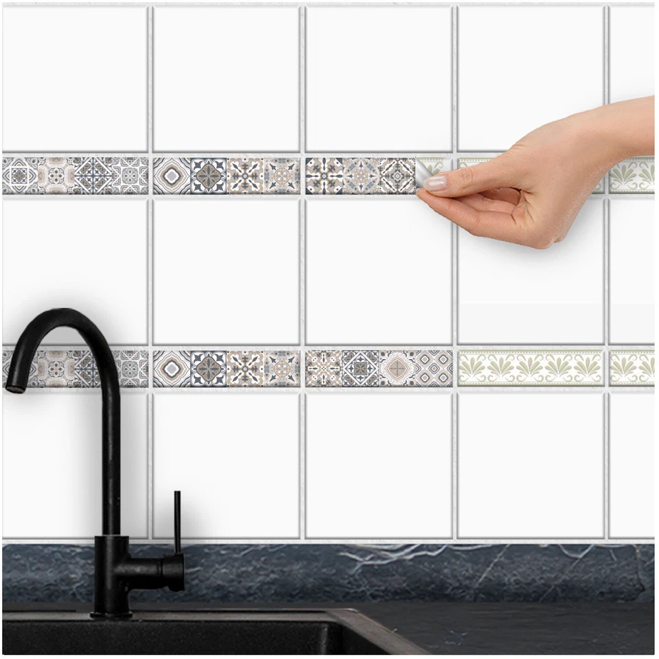 FoLIESEN Fliesenaufkleber für Küche und Bad - Fliesenfolie - Patchwork No.14 - Bild 4 von 4