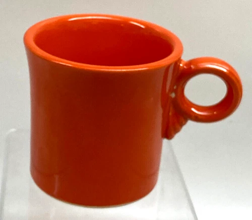 Vintage Original Fiesta Ring Handle Atomic Red Mug Cup Homer Laughlin Fiestaware