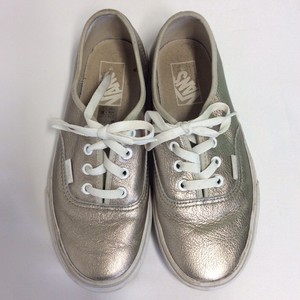 silver glitter vans