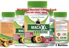 Organic vitamins Maca 1000MG 180 capsules Peruvian material Maca Root 3 bottles