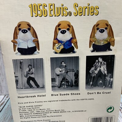 Elvis 1956 Hound Dog Collection Singing Plush Toy Singing