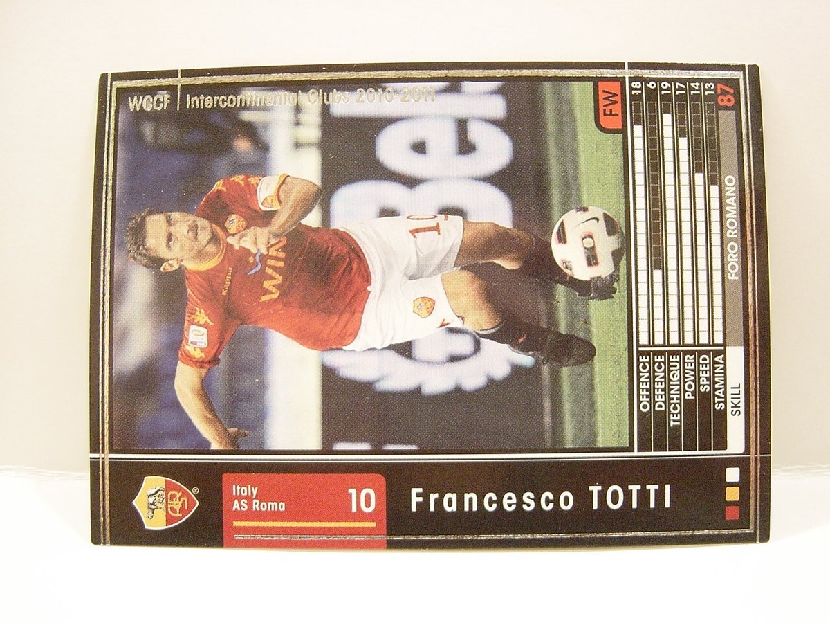 Panini WCCF 2010-11 Francesco Totti 1976 Italy No.10 AS Roma