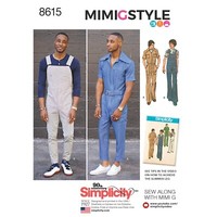 Simplicity 8615 Herren Overall Und Jumpsuit NäHmuster GrößEn 34-42 Und 44-52