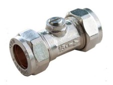 Isolating Valve Chrome  15mm, 15mm x 1/2" Straight/Angled, Standard or Lever