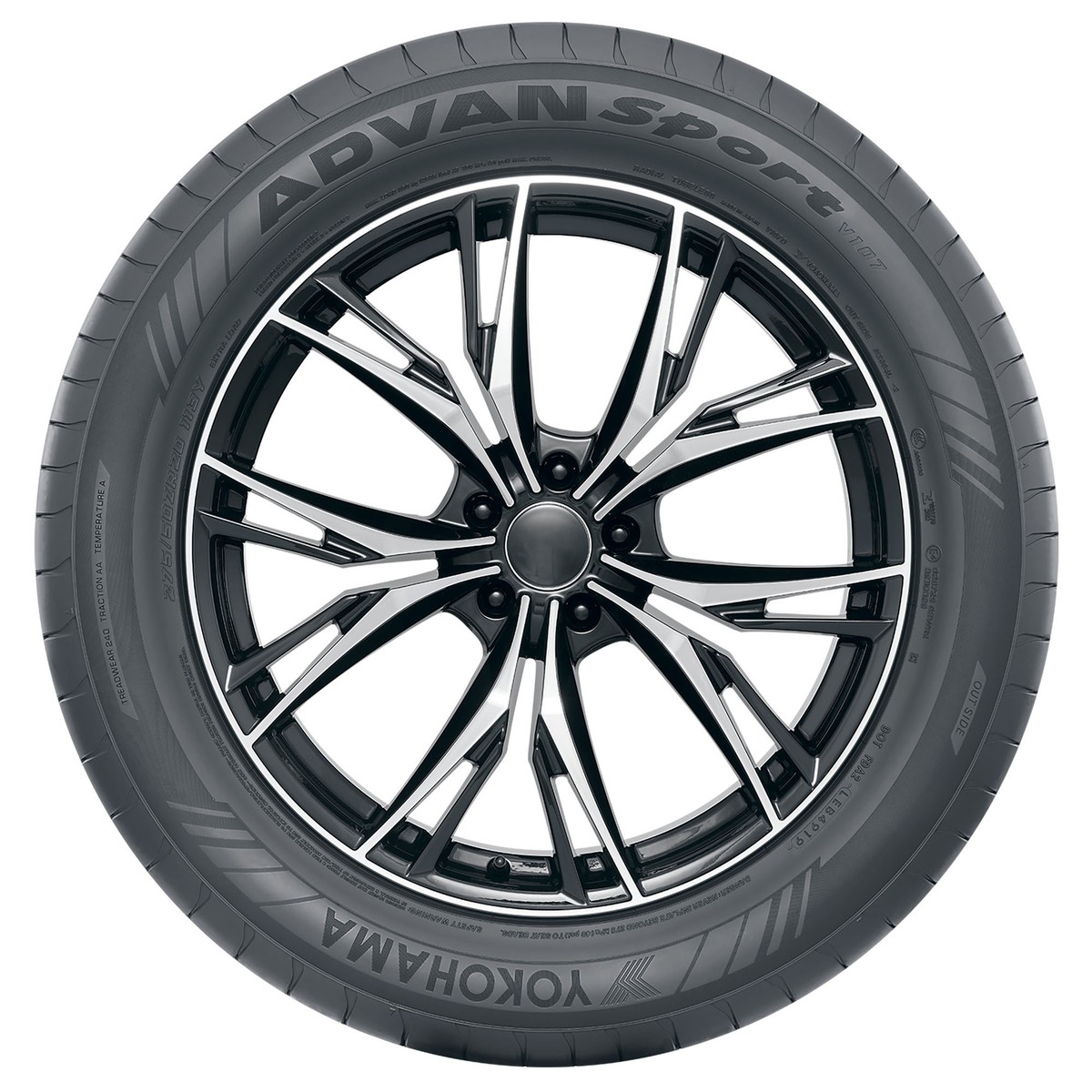 4 New Yokohama Advan Sport V107d - 325/40zr22 Tires 3254022 325 40