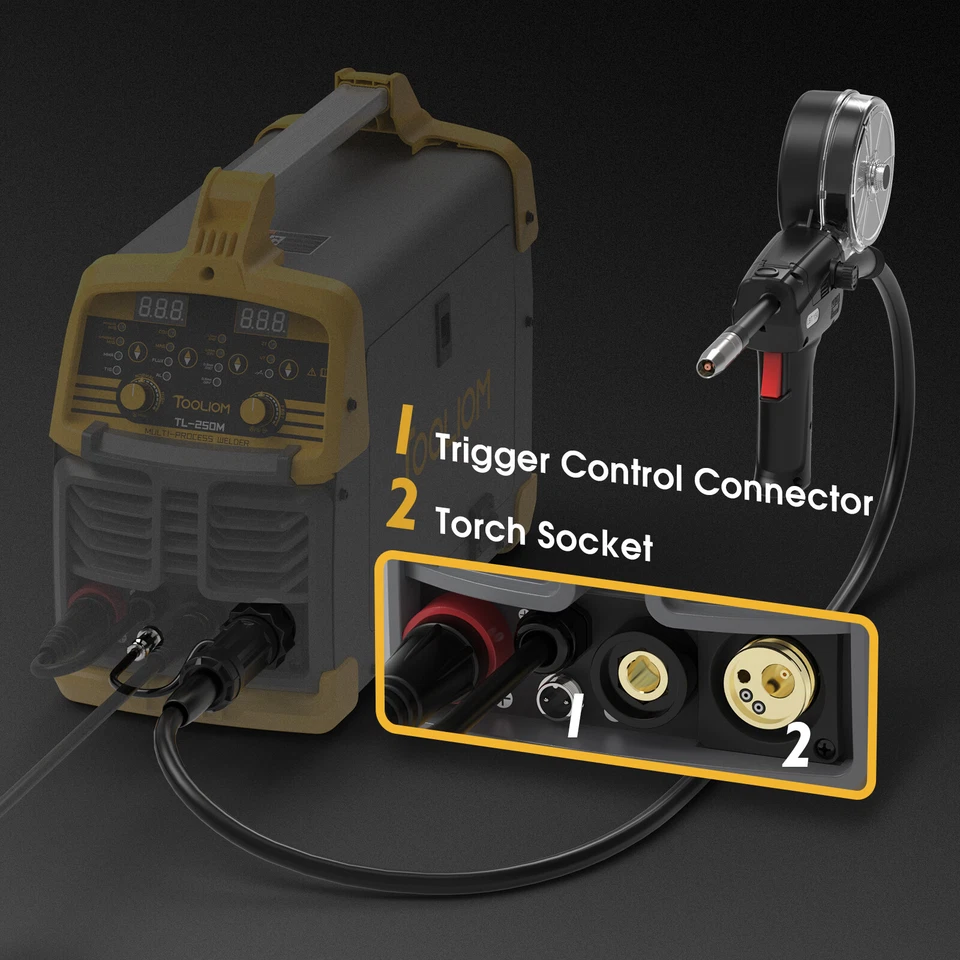 Pistola de carrete 150A para soldador MIG de aluminio TL-250M Foto 4 de 4