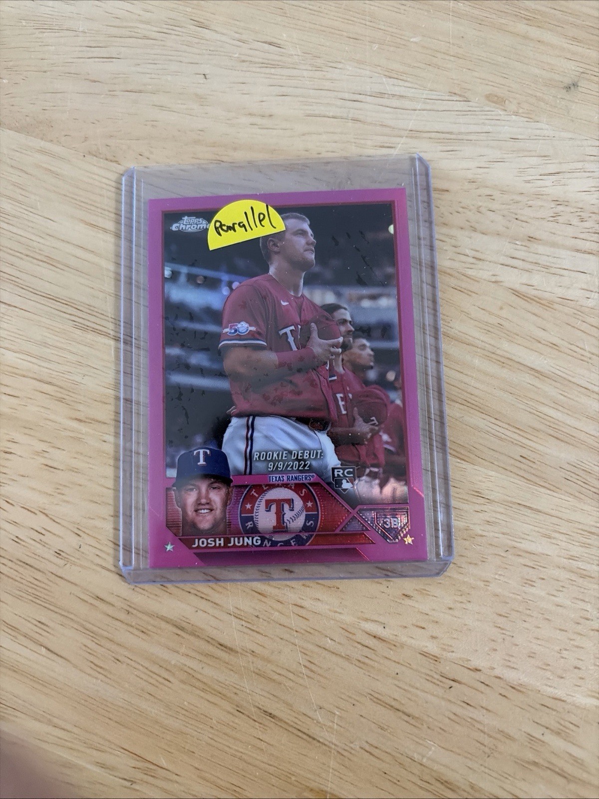 2023 Topps Chrome Update Josh Jung RC #USC51 PINK - Texas Rangers