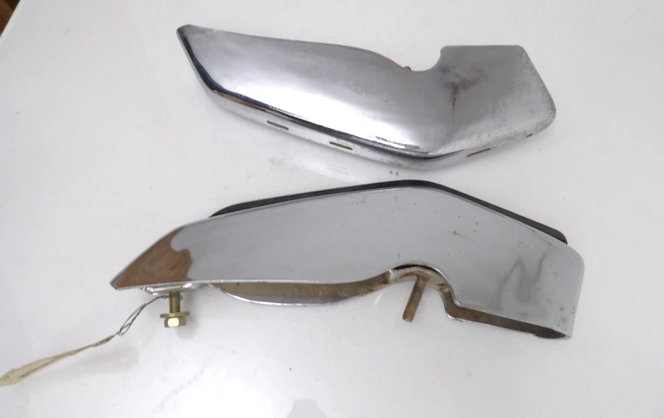 1972 Ford Custom Galaxie 500 LTD Landau Brougham НОВЫЕ ИЗ СТАРЫХ ЗАПАСОВ ПЕРЕДНИЕ LH+RH ЗАЩИТА БАМПЕРА - Изображение 3 из 4