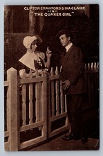 Postcard Advertising Clifton Crawford Ina Claire "The Quaker Girl" NYC 1911 O126