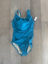 MIRACLESUIT BLACK ASBURY HIGH NECK UNDERWIRE ONE PIECE SWIMSUIT Size 12