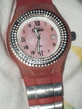 Buffalo Armbanduhr mit Klitzersteinen Damenuhr