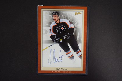 Jeff Carter 2005-06 Upper Deck Bee Hive Photo Graphs Rookie Autograph 5x7 #PG-JC