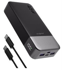 Power Bank Portable Charger 20000mAh 45W, PD3.0 QC 4.0 Fast Charging with Led Di