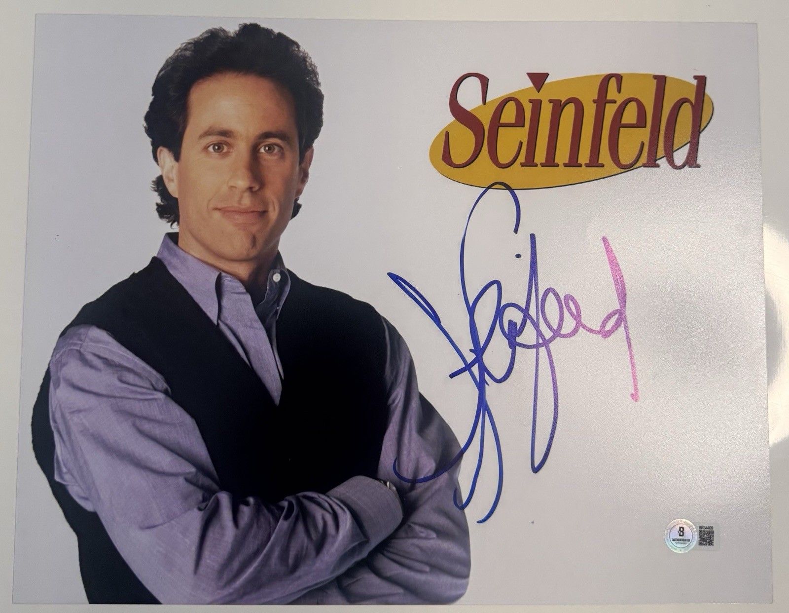 Jerry Seinfeld Actor Autographed Signed 11x14 Photo Beckett BAS COA