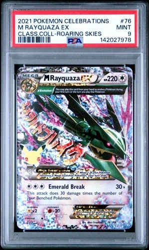 7978 Rayquaza EX 2021 Pokemon Sword & Shield Celebrations #76 Classic PSA 9