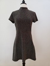 Urban Outfitters Dress New Size Small Black Glitter Cut Out Classy Holiday