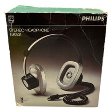 Philips Stereo Headphone N6301 Kopfhörer Silber High Fidelity International 20mW – Bild 2